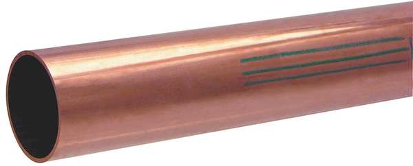 Streamline Straight Copper Tubing, 7/8 in Outside Dia, 5 ft Length, Type K KH06005