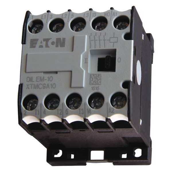 Eaton Miniature IEC Magnetic Contactor, 3 Poles, 24 V AC, 9 A, Reversing: No XTMC9A10T