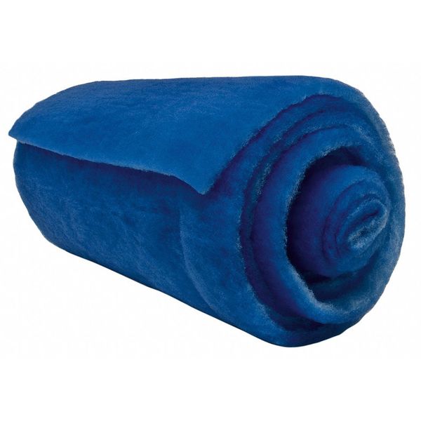 Air Handler 84 in x 135 ft x 1 in Polyester Air Filter Roll MERV 7, Blue/White 2GGE5