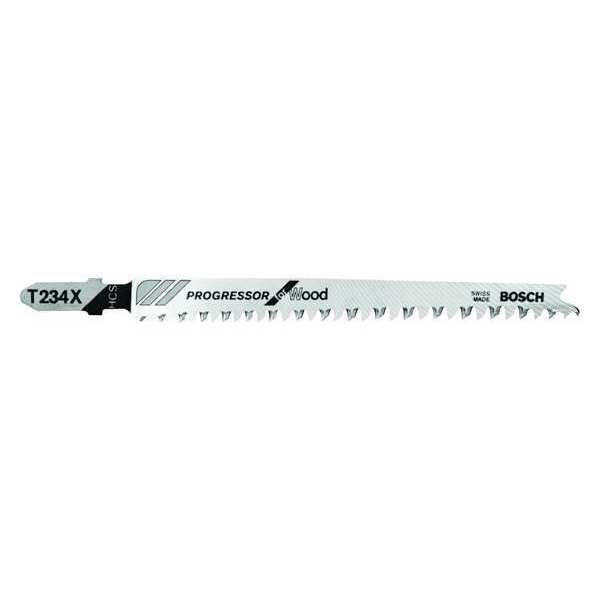 Bosch Jigsaw Blade, T-Shank, 4-1/2 In. L, PK3 T234X3