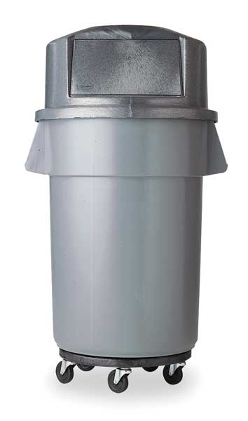 Rubbermaid Commercial Trash Can Top,Dome,Swing Closure,Blue