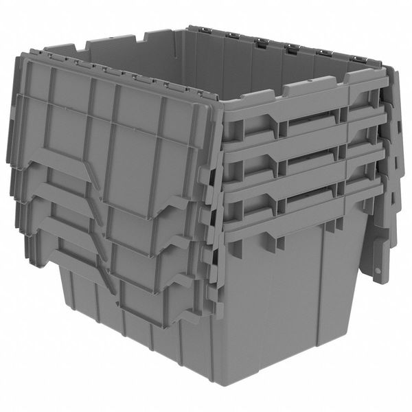 Akro-Mils Attached Lid Containers: 65 lb. Capacity:Boxes:Bins