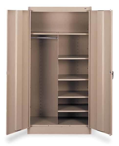 Tennsco 24 ga. Steel Storage Cabinet, 36 in W, 72 in H 1472 SD