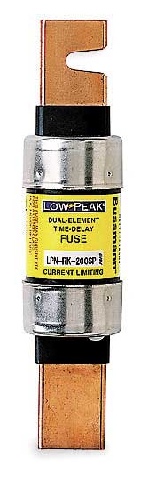 Eaton Bussmann UL Class Fuse, RK1 Class, LPS-RK-SP Series, Time-Delay, 300A, 600V AC, Non-Indicating LPS-RK-300SP