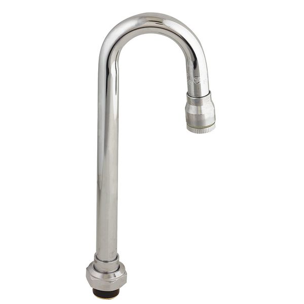 T&S Brass Swivel Gooseneck Spout, Faucet, 9.125 In L 132X