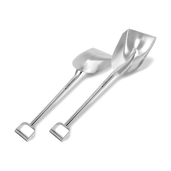 Sani-Lav Scoop Shovel, 304 Stainless Steel Blade, 25 in L Silver 304 Stainless Steel Handle 207