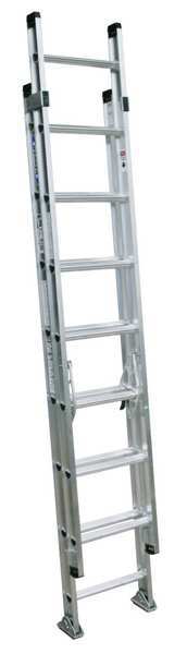 Werner 16 ft Aluminum Extension Ladder, 300 lb Load Capacity D1516-2