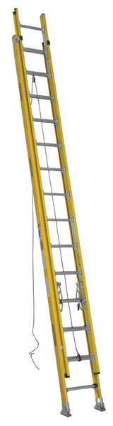 Werner 28 ft Fiberglass Extension Ladder, 375 lb Load Capacity D7128-2