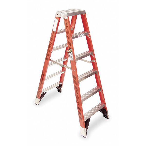 Louisville Ladder 02 - Step Fiberglass Folding Step Ladder