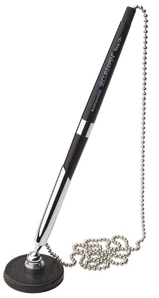 Mmf Industries Stick Security Pen, Fine 0.8 mm, Black 28804