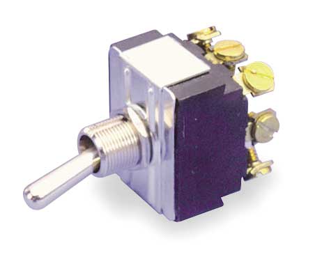 Carling Technologies Toggle Switch, 3PDT, 9 Connections, On/On, 3/4 hp, 10A @ 250V AC, 15A @ 125V AC HL254-73