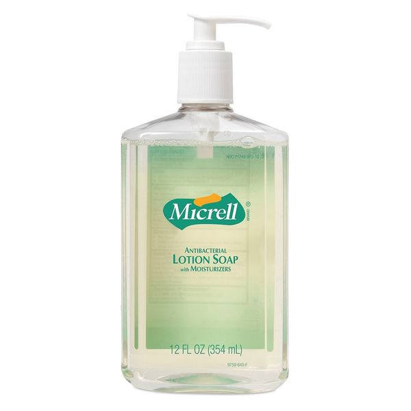 Micrell 12 fl. oz. Liquid Hand Soap Pump Bottle, PK 12 9759-12