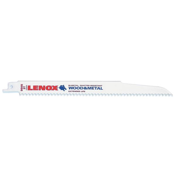 Lenox 9" L x Nail Embedded Wood Cutting Reciprocating Saw Blade 20558B956R