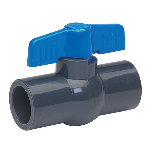 Zoro Select 3/4" Socket PVC Ball Valve Inline 107-634-NPG