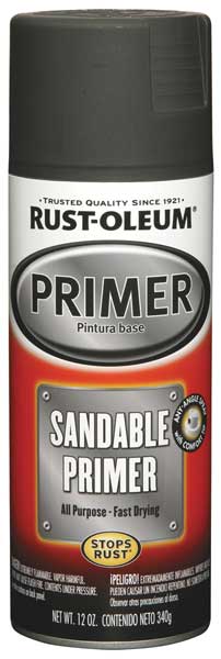 Rustoleum Sandable Auto Primer, Black - 12 oz can