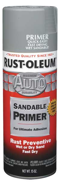 Rust-Oleum Automotive Primer, Light Gray, 12 oz. 249331