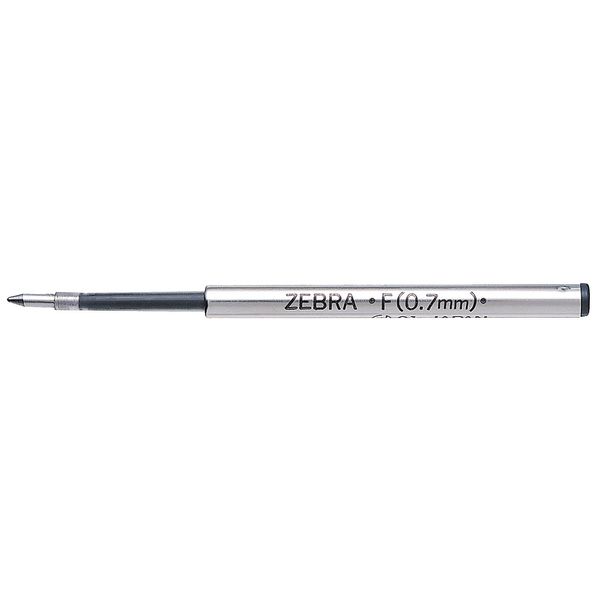 Zebra Pen Ink Refill, Ballpoint, Black, Fine, PK2 85512