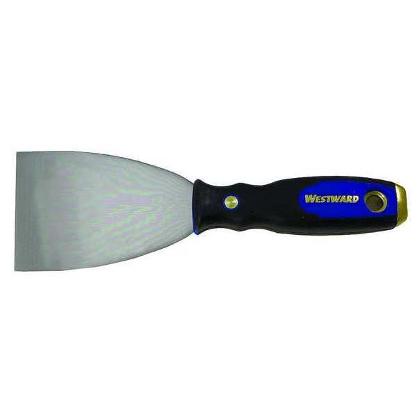 Westward Putty Knife, Flexible, 2", Carbon Steel 4YP33