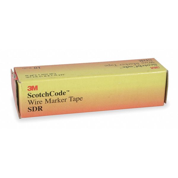 3M Scotch-Code Wire Marker Tape Refill, SDR, Legend 20 to 29, Preprinted, Self-Adhesive Attach, Pack 10 SDR-20-29