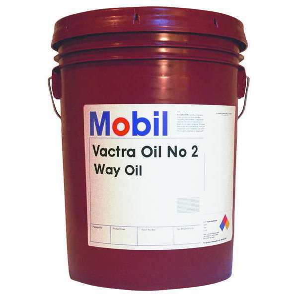 Mobil Way Oil, Mobil Vactra No 2, Pail, 5 gal, Mineral, SAE Grade 30, ISO Grade 68 105480