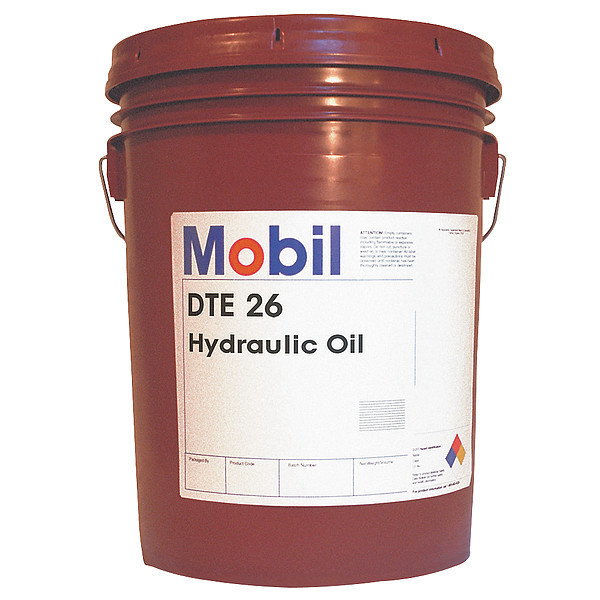 Mobil 5 gal Pail, Hydraulic Oil, 68 ISO Viscosity, 20 SAE 105475