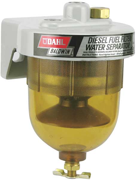 Baldwin Filters Fuel/Water Separator Unit, 4-3/16x6-3/8In 65
