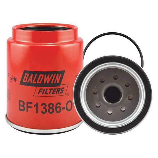Baldwin Filters Fuel Filter, 5-3/16 x 4-1/4 x 5-3/16 In BF1386-O