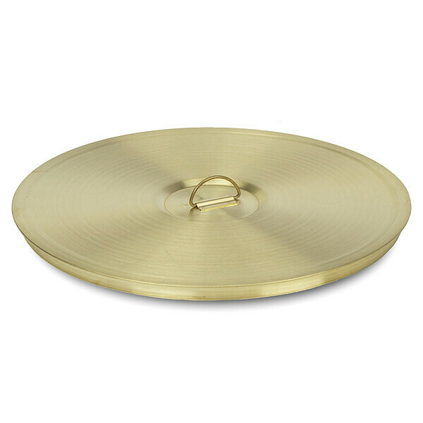 Advantech Manufacturing Test Pan Cover, Brass, 8 In, Lifting Ring CB8W/R