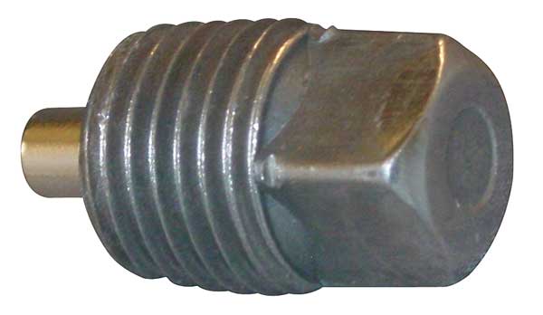 Zoro Select 1-1/4" Male NPT Cast Iron Magnetic Square Head Plug Class 150 4074041