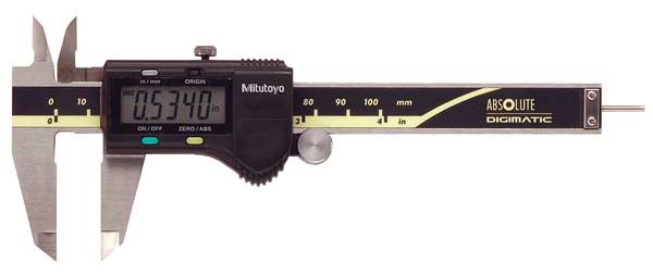 Mitutoyo Absolute Digital Caliper, 0 to 4 In 500-170-30