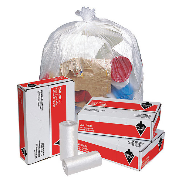 ToughBag 40-45 Gallon Trash Bags, 40 x 48 Black Garbage Bags (250