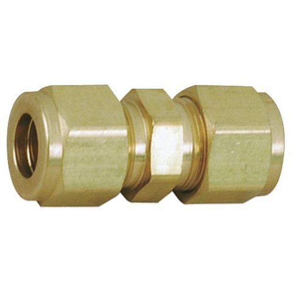 Parker 1/2" x 3/8" A-LOK Brass Reducing Union 8RU6-B