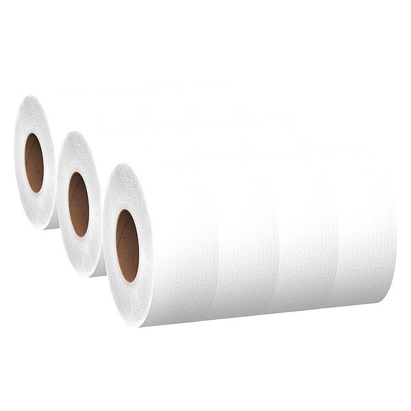 Scott® 100% Recycled Fiber High-Capacity Jumbo Toilet Paper (67805), 2-Ply,  White, Non-perforated, (1,000'/Roll, 12 Rolls/Case, 12,000'/Case)