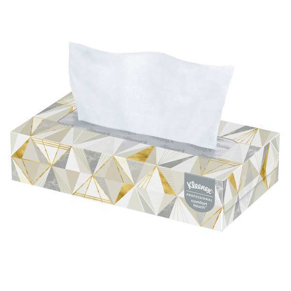 Kimberly-Clark Professional Kleenex 2 Ply Facial Tissue, 125 Sheets, 48 PK 21606