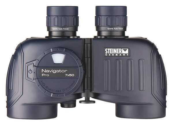 Steiner Optics Marine with Compass Binocular, 7x Magnification, Porro Prism, 370 ft @ 1000 yd Field of View 7155