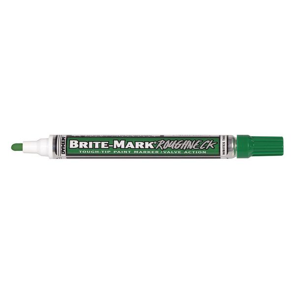 Dykem Paint Marker, Medium Tip, Green Color Family, Paint 84207