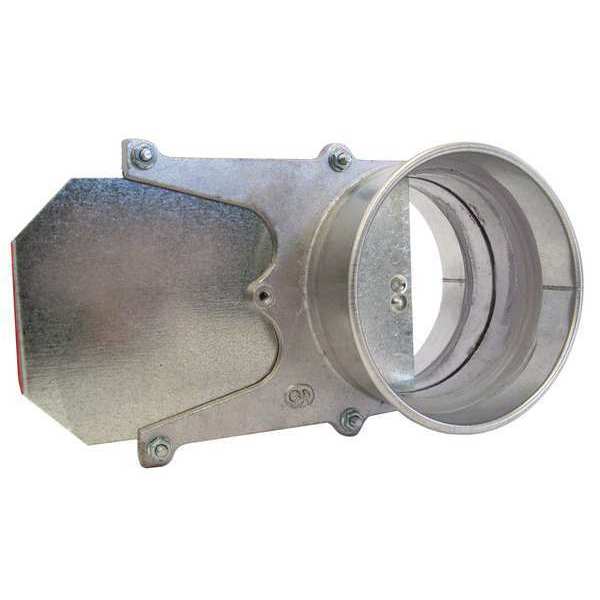 Nordfab Round Manual Blastgate, Cast Aluminum, 20 GA, 9 3/8 in W, 5 1/2 in L, 12" H 8010002306