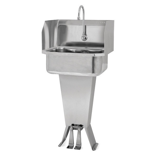 Sani-Lav Hand Sink, With Faucet, 19 In. L, 18 In. W 503L