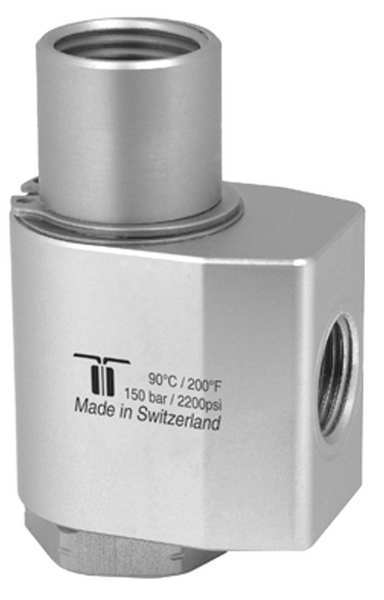 Mosmatic Rotary Union, WDG Swivel, NPTF, 3/8 x 1/2In 40.223