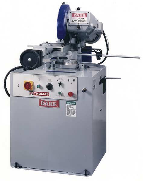 Dake Semi Auto Cold Saw, 220 V, 3 PH, 14 In 974355-2