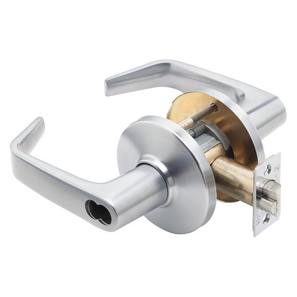 Stanley Security Lever Lockset, Mechanical, Storeroom, Grd.1 9K37D15DS3626AL/B