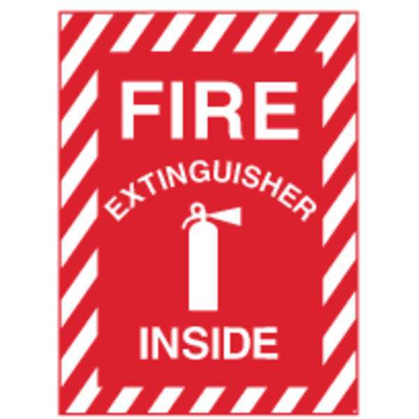 Zing Sign, Fire EXtinguisher Inside, 14X10", AL 2890A