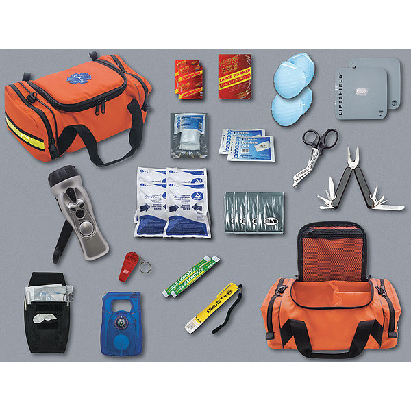 Emi Personal Survival Kit, 60 Piece, Orange 470