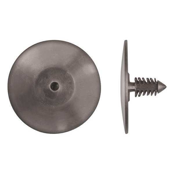 Zoro Select Push-In Rivet, Dome Head, 1/4 in Dia., 3/4 in L, Nylon Body, 25 PK 1930PK