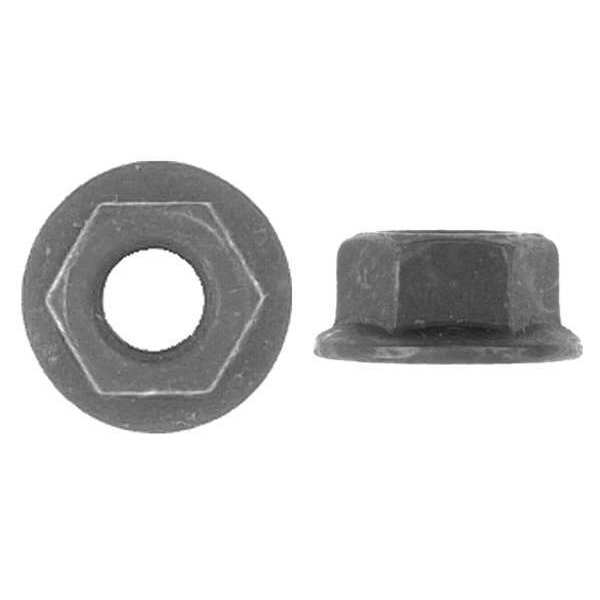 Zoro Select Flange Nut, M10-1.50, Steel, Not Graded, Phosphate, 21 mm Hex Wd, 11 mm Hex Ht, 25 PK 1017PK