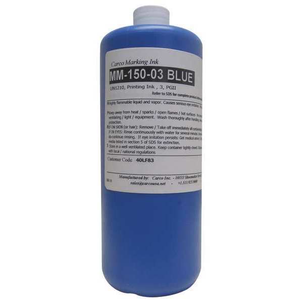 Carco Marking Ink, Pigment, Blue, 30 to 60 sec MM-150-03 BLUE