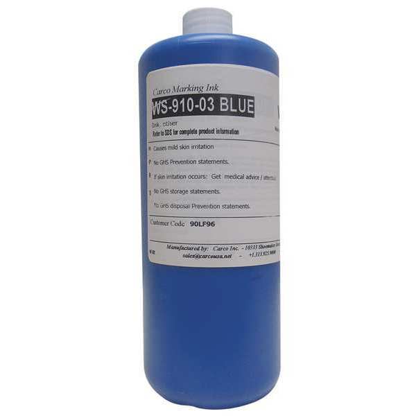 Carco Marking Ink, Pigment, Blue, 5 to 15 min WS-910-03 BLUE