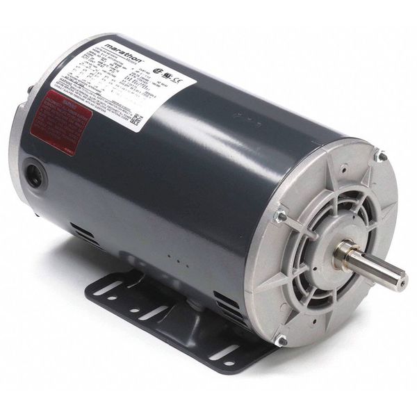 Marathon Motors 3-Phase General Purpose Motor, 2 HP, 56H Frame, 230/460V AC Voltage, 1,725 Nameplate RPM 056T17D15715