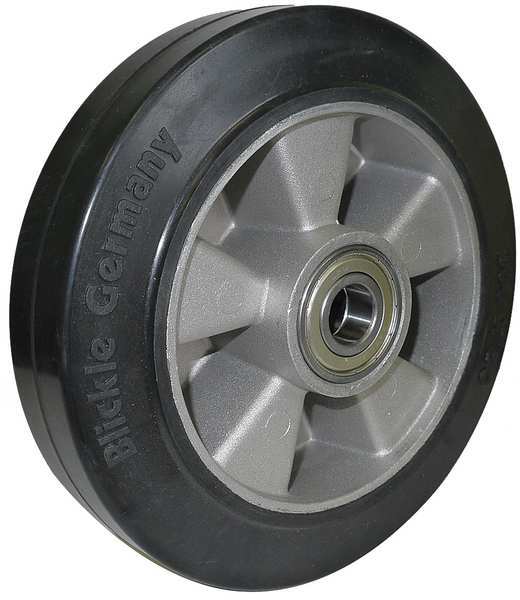 Zoro Select Caster Wheel, Rubber, 6-1/4 in., 880 lb. ALEV 160/20K-BB0.5
