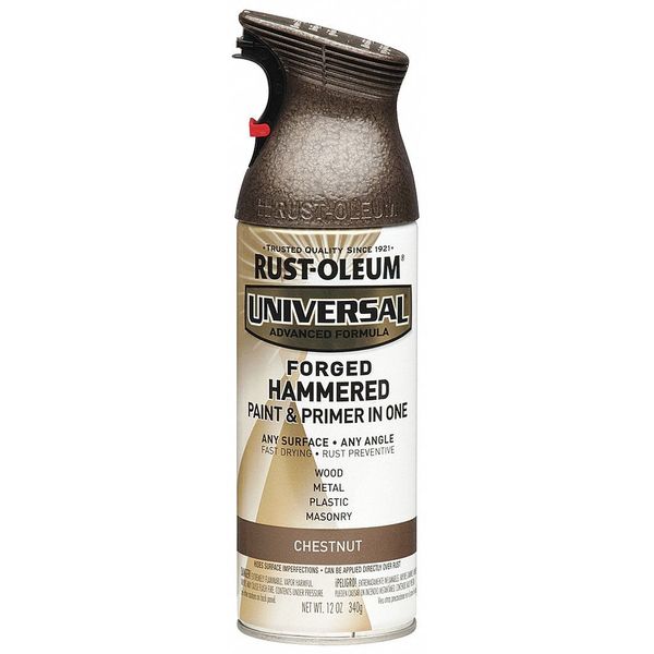Rust-Oleum Hammered Spray Paint, Chestnut, Hammered, 12 oz. 271479